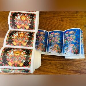 Lucy Rigg 90’s lot 40 large vintage stickers teddy bear rare roll